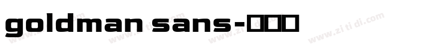 goldman sans字体转换